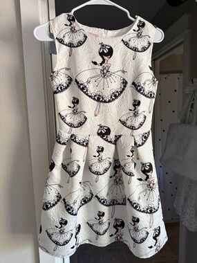 BALLET BEAUTY Womenβs Novelty Print Sleeveless Skater Dress XXS XS